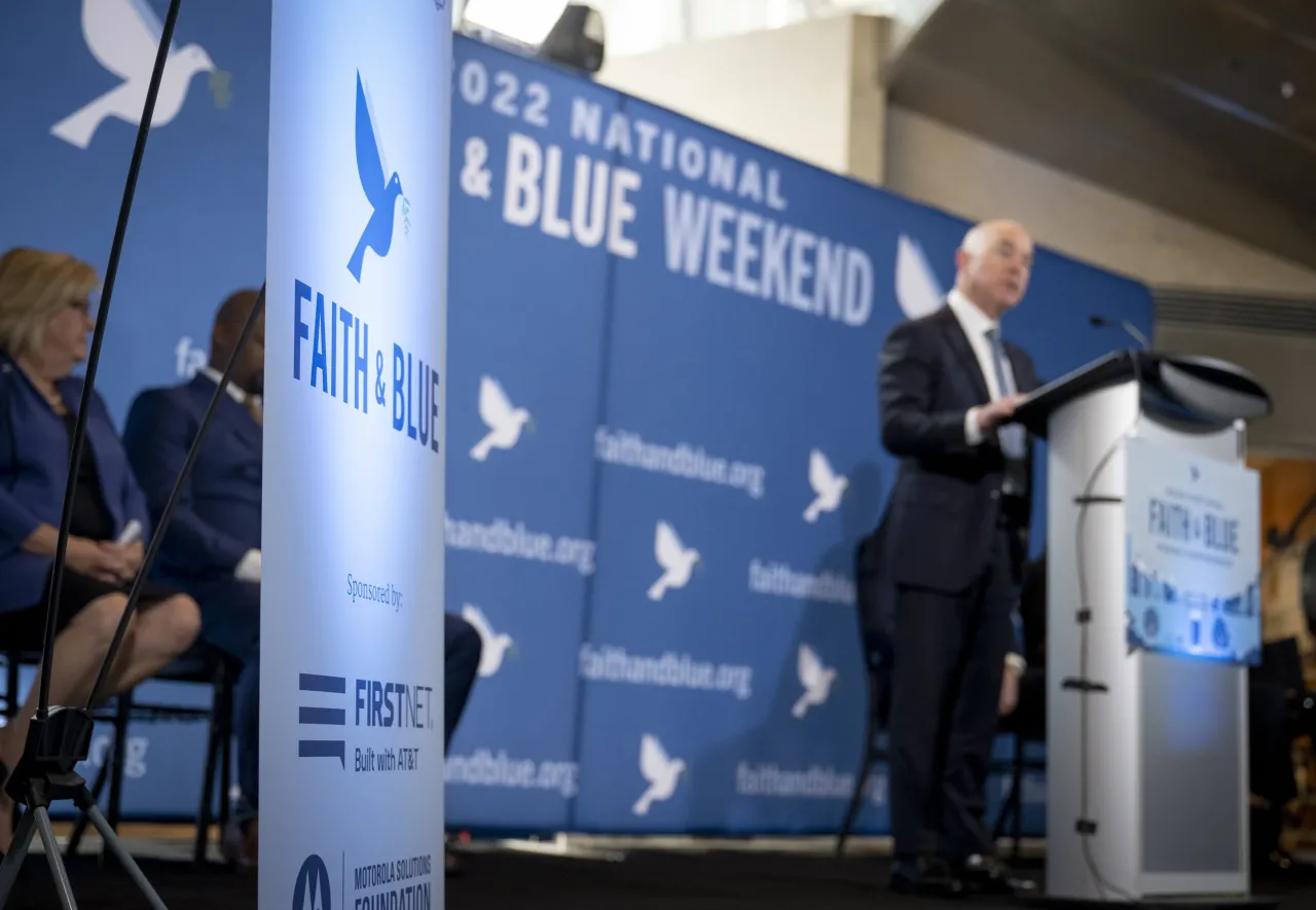 Image: DHS Secretary Mayorkas Speaks at 2022 Faith and Blue (015)