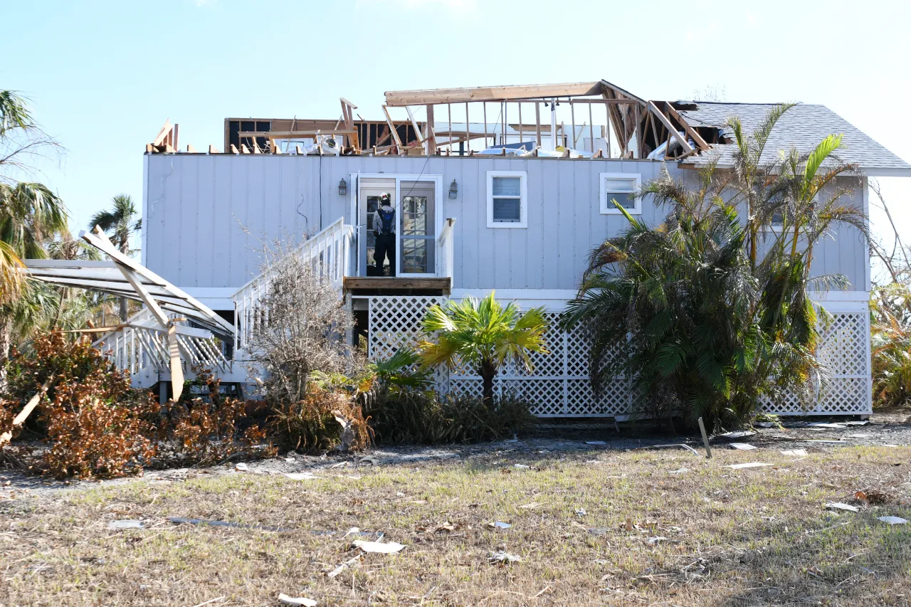 Image: Home Destroyed by Hurricane Ian