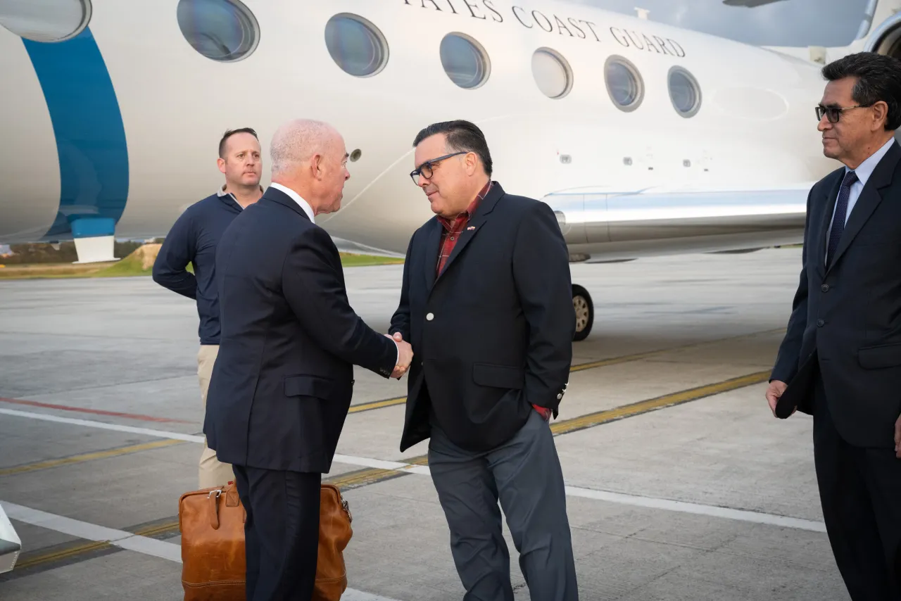 Image: DHS Secretary Alejandro Mayorkas Arrives in Bogota, Colombia (005)