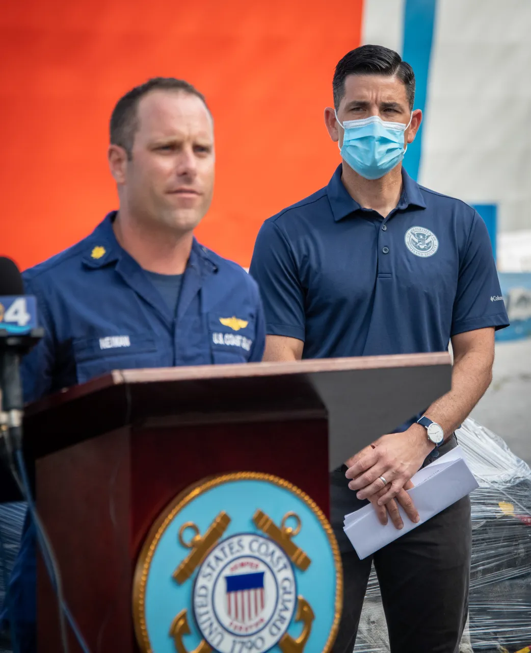 Image: Acting Secretary Wolf Joins USCG Cutter James in Offloading Narcotics (7)