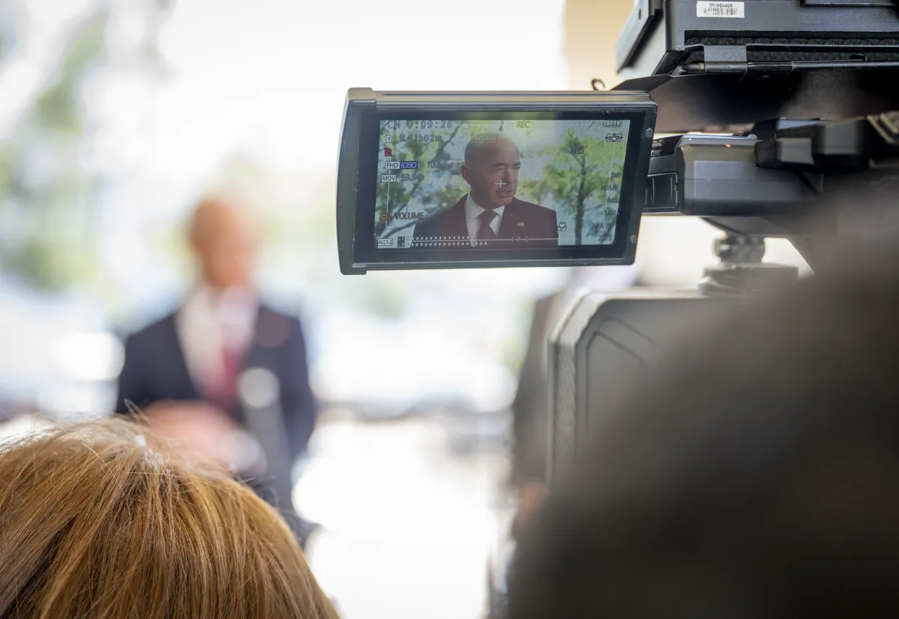 Image: DHS Secretary Alejandro Mayorkas Speaks to the Press (4)