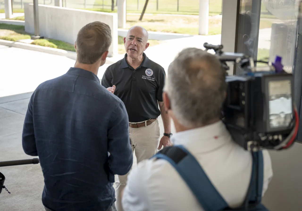 Image: DHS Secretary Alejandro Mayorkas Participates in a Press Interview (1)