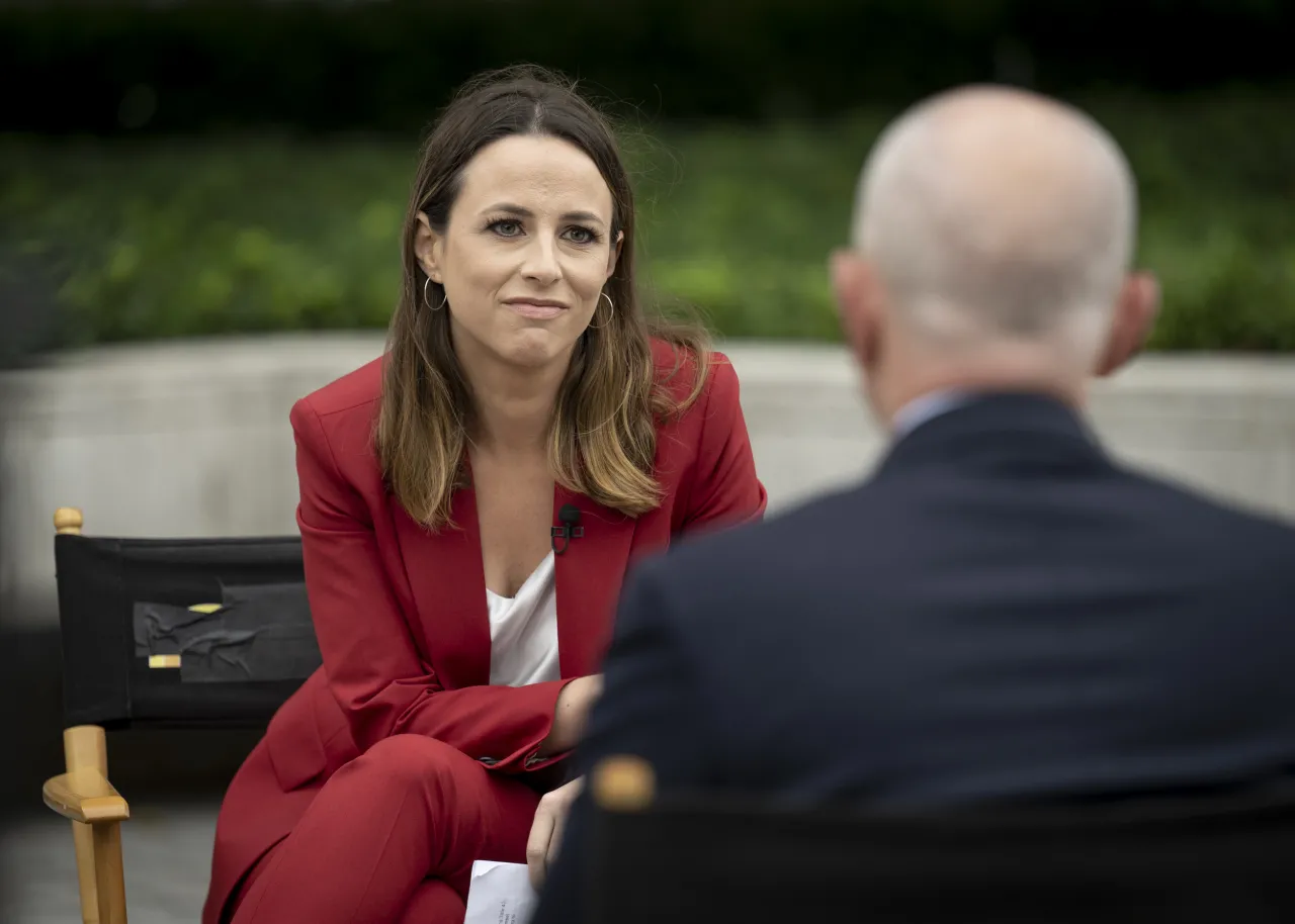 Image: DHS Secretary Alejandro Mayorkas Participates in MSNBC Interview (8)