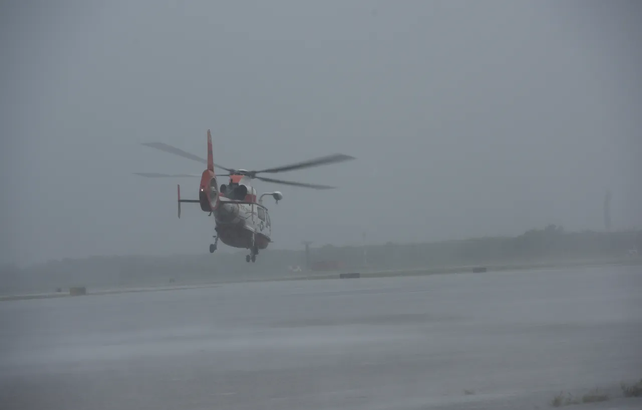 Image: Coast Guard Air Station Houston crews conduct rescues during Hurricane Harvey