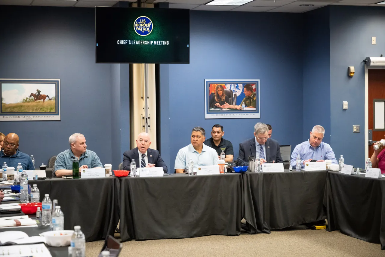 Image: DHS Secretary Alejandro Mayorkas Visits U.S. Border Patrol Tucson Sector Headquarters (017)