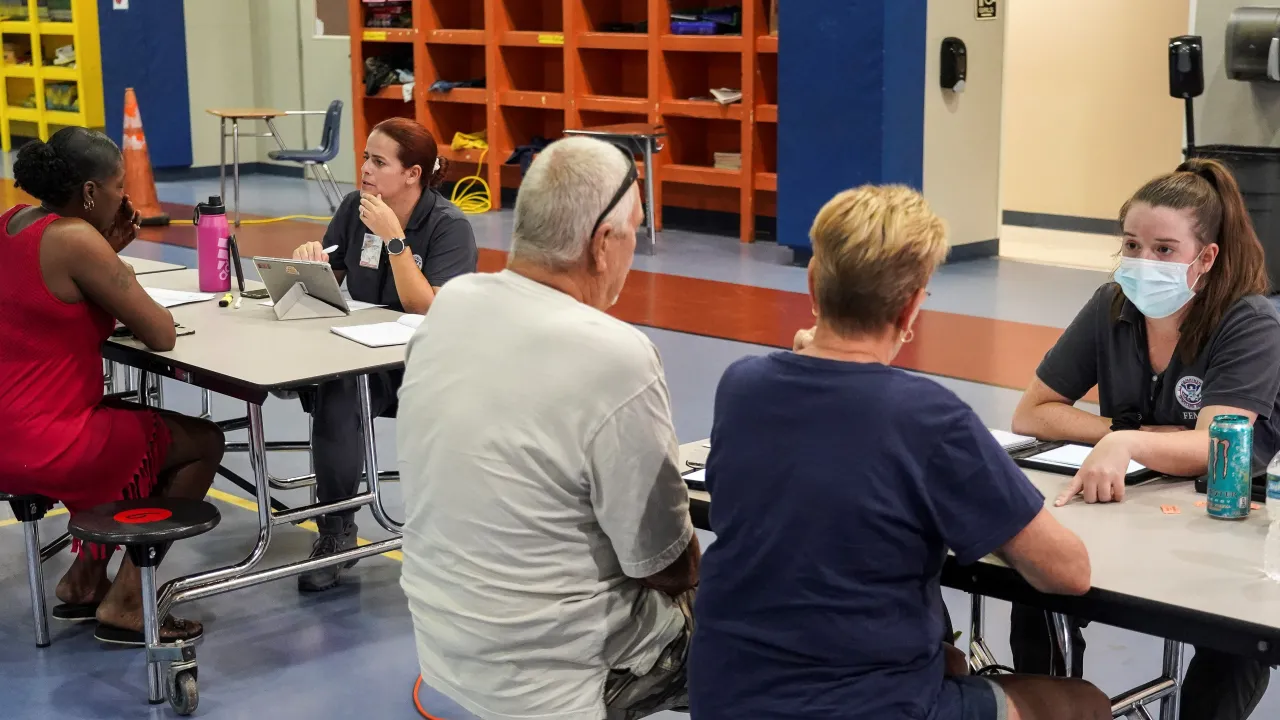 Image: FEMA Mobile Registration Intake Center at Midway Safe Harbor Center in Sanford (6)