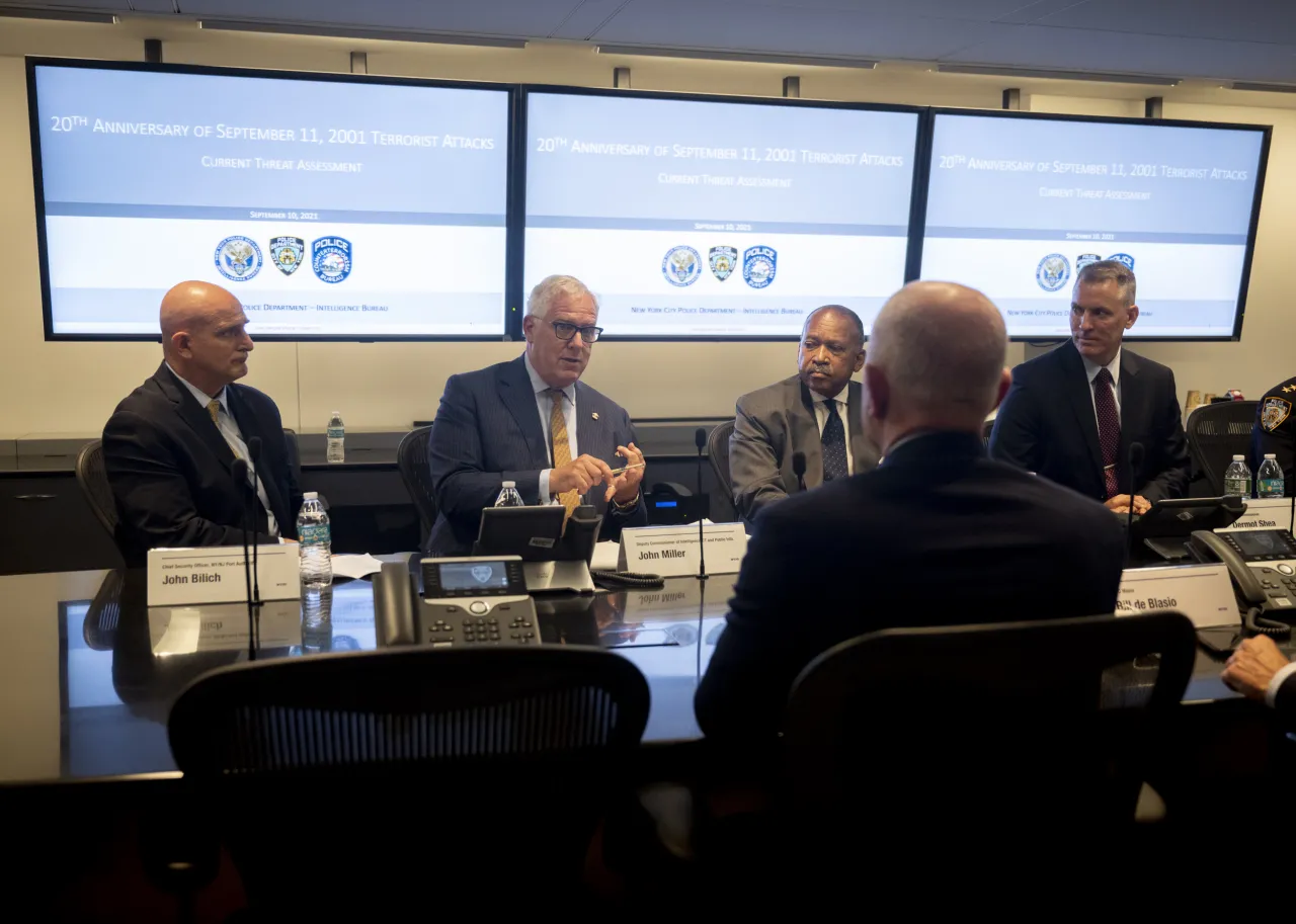 Image: DHS Secretary Alejandro Mayorkas Attends an NYPD Briefing (13)