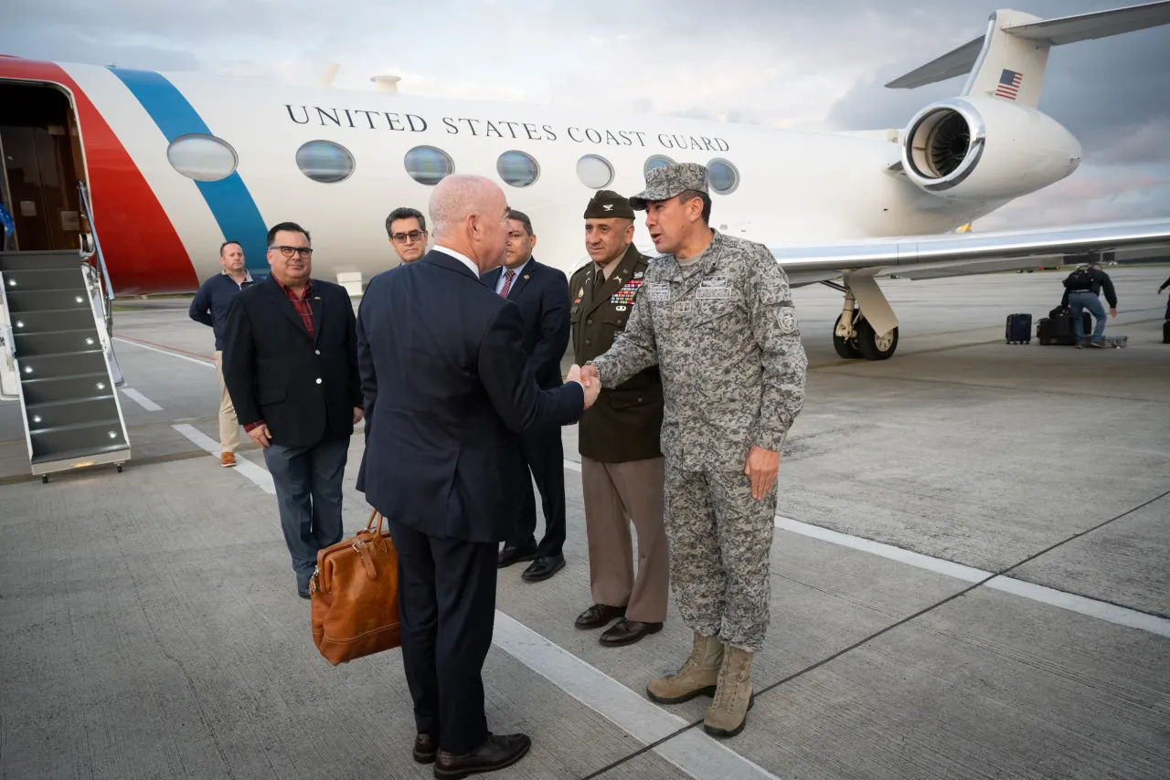 Image: DHS Secretary Alejandro Mayorkas Arrives in Bogota, Colombia (007)