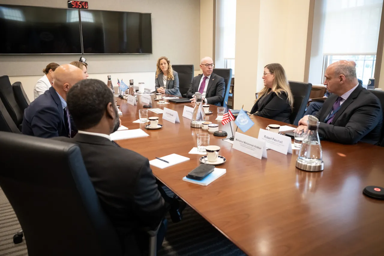 Image: DHS Secretary Alejandro Mayorkas Meets with the IOM Director General-Elect Amy Pope  (004)