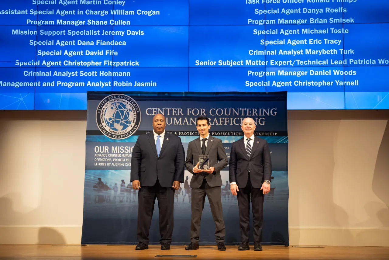 Image: DHS Secretary Alejandro Mayorkas Presents DHS Awards in Countering Human Trafficking (006)
