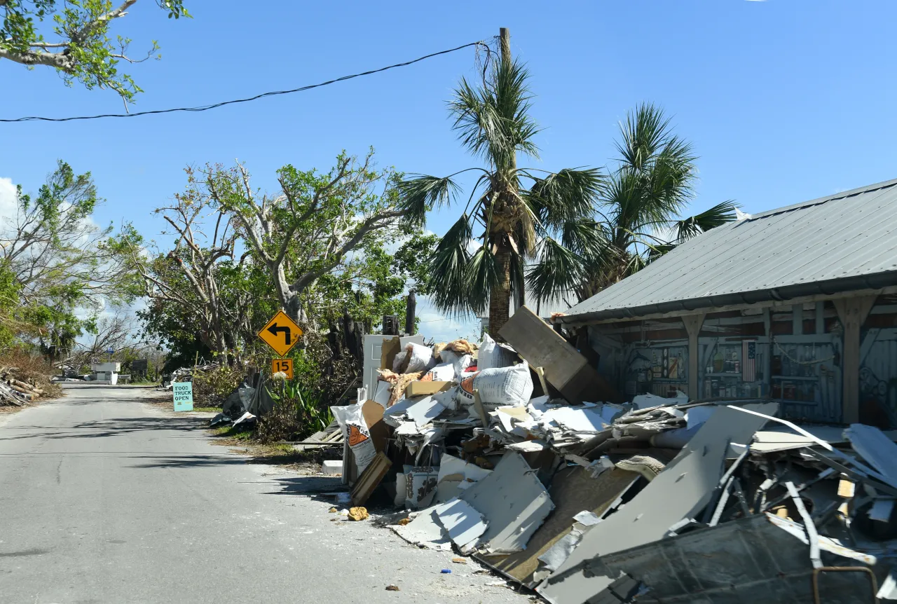 Image: Impacts of Hurricane Ian on Gasparilla Island