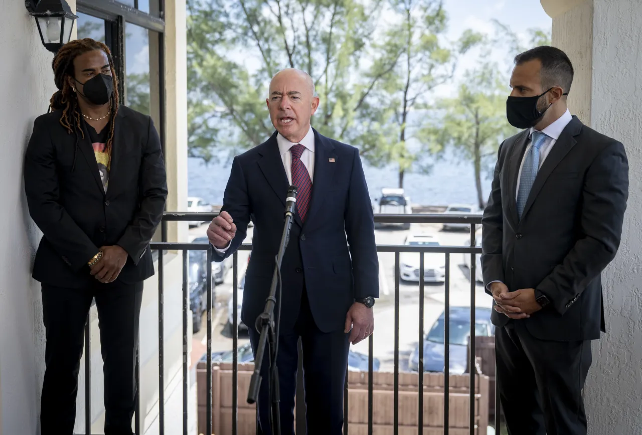 Image: DHS Secretary Alejandro Mayorkas Speaks to the Press (1)