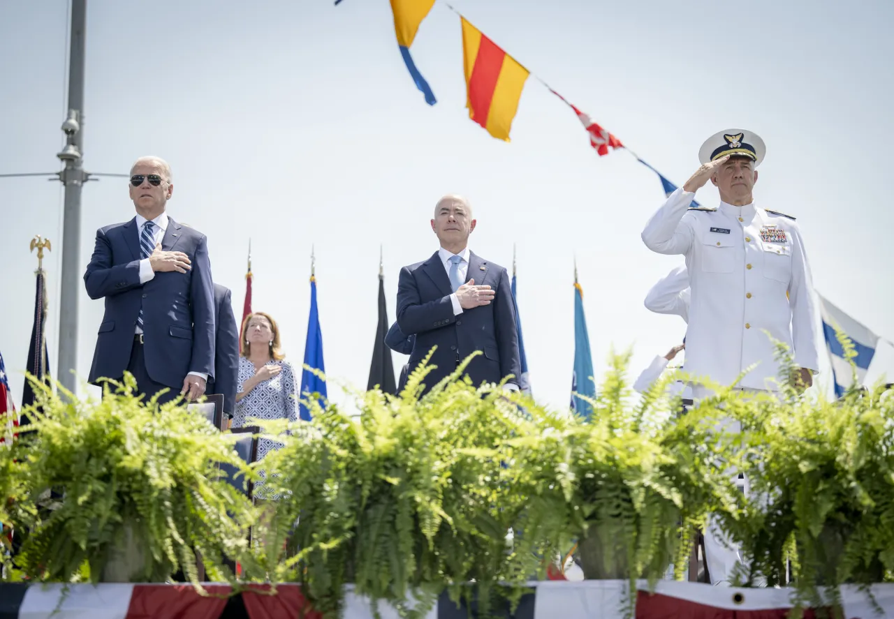 Image: DHS Secretary Alejandro Mayorkas Participates in the USCG Academy Graduation Ceremony (39)