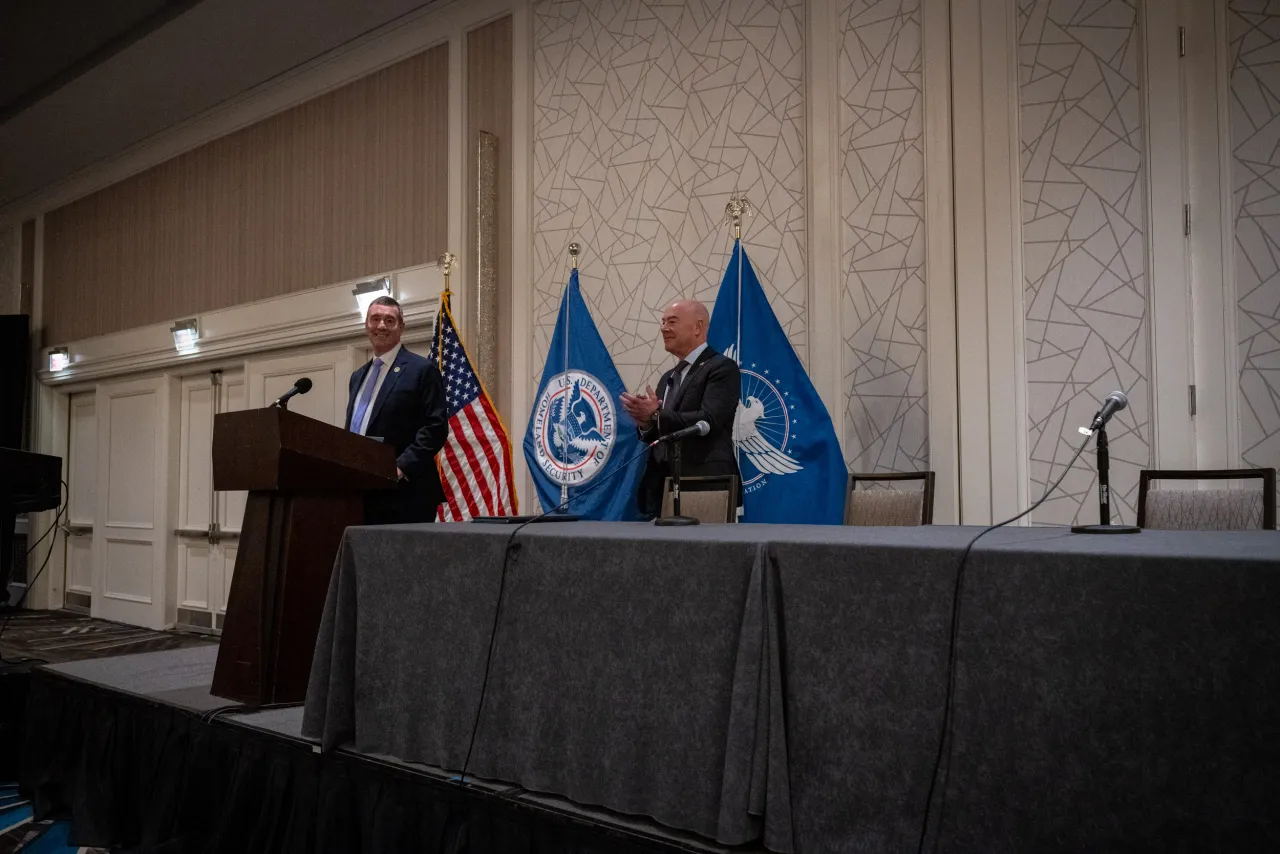 Image: DHS Secretary Alejandro Mayorkas Speaks at TSA Senior Leadership Conference (001)