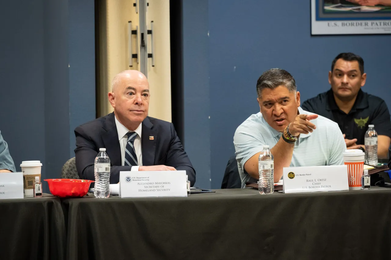 Image: DHS Secretary Alejandro Mayorkas Visits U.S. Border Patrol Tucson Sector Headquarters (022)