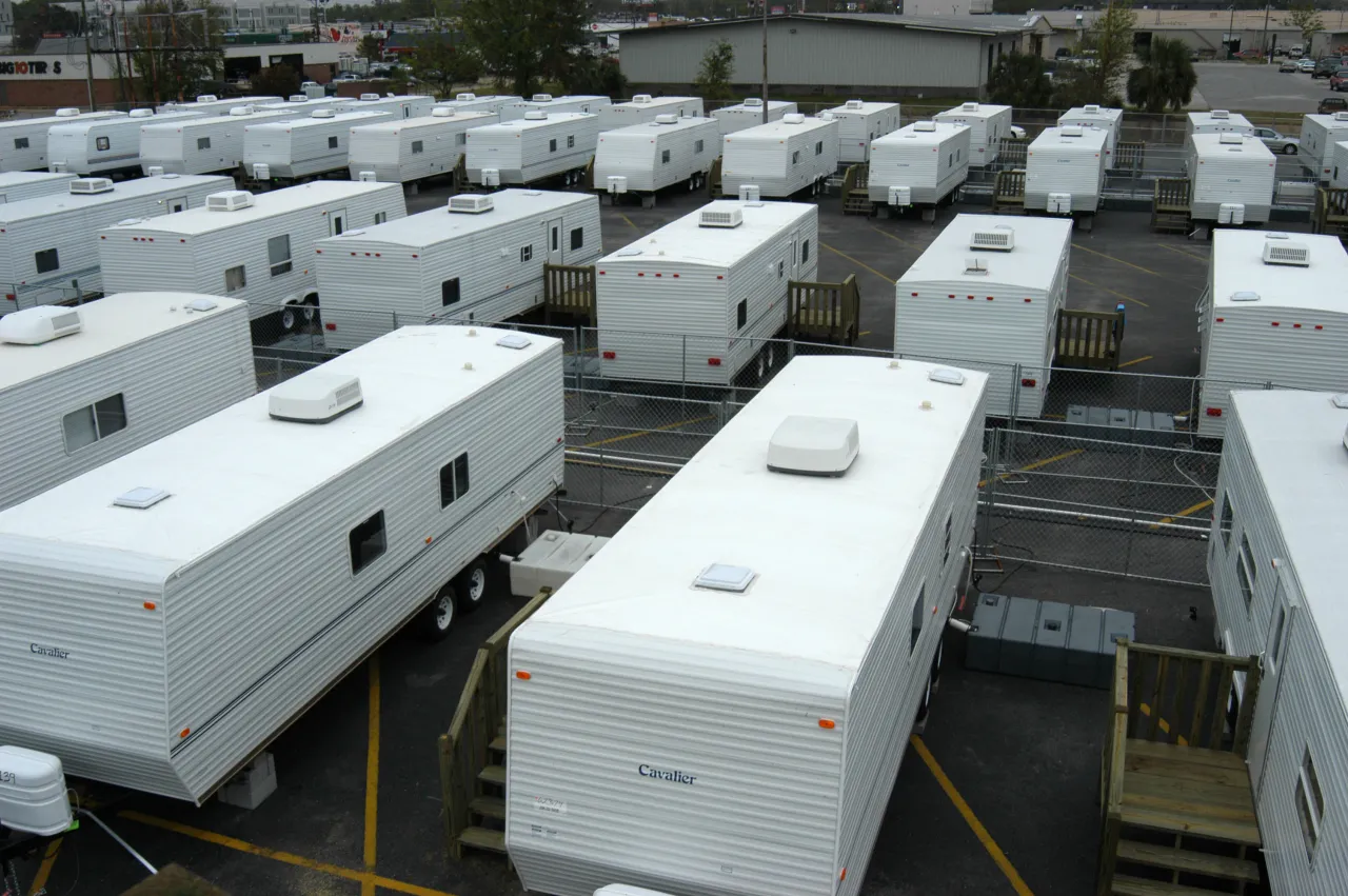 Image: Hurricane Ivan - FEMA trailers serve as temporary housing for residents