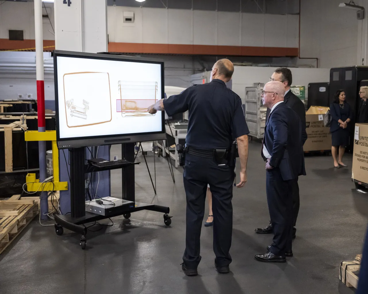 Image: DHS Secretary Alejandro Mayorkas Tours the CBP IMF at JFK (073)