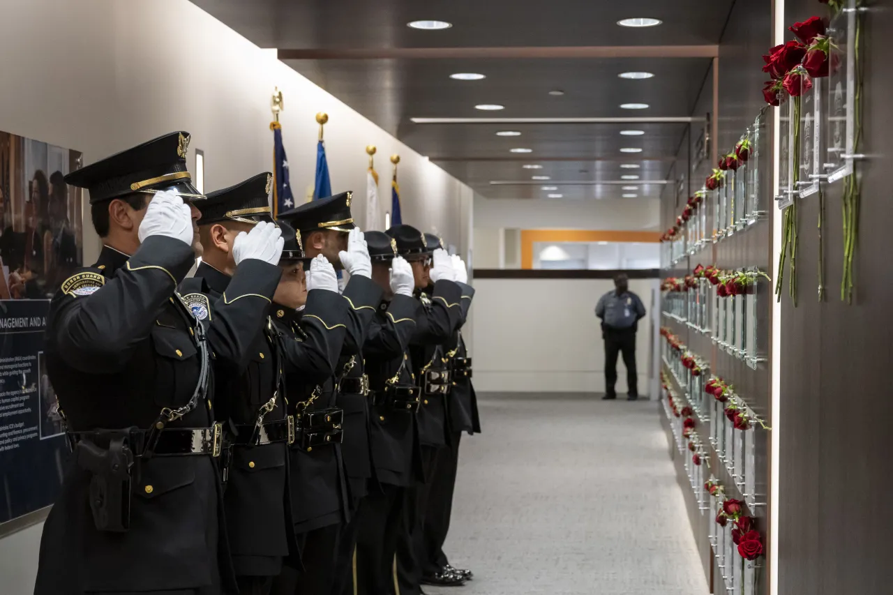 Image: DHS Secretary Alejandro Mayorkas Attends ICE Valor Memorial and Wreath Laying  (053)