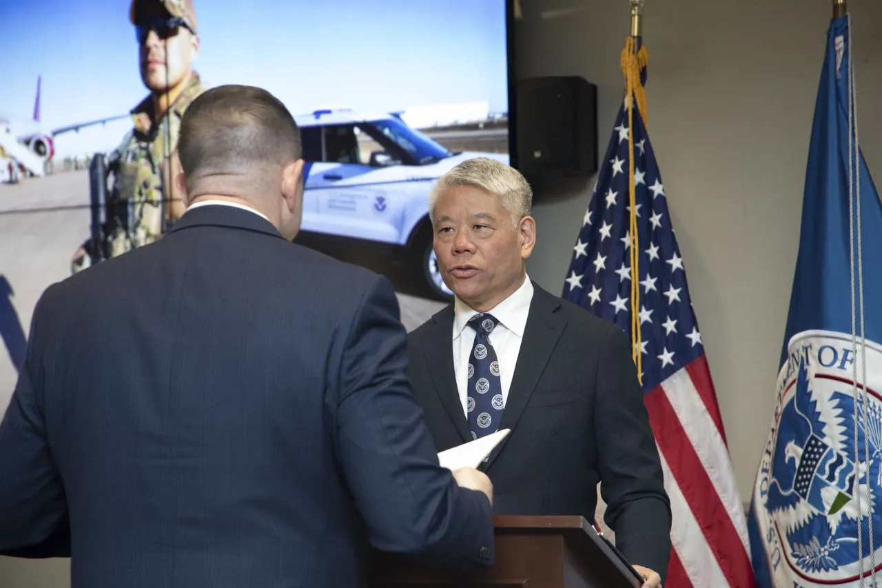 Image: DHS Deputy Secretary John Tien Presents the Secretary’s Award to DHS Employees in ATL  (010)
