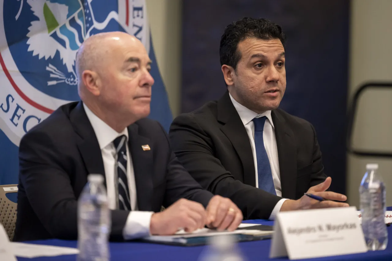 Image: DHS Secretary Alejandro Mayorkas Participates in a Worksite Enforcement Roundtable with Union Leaders  (032)