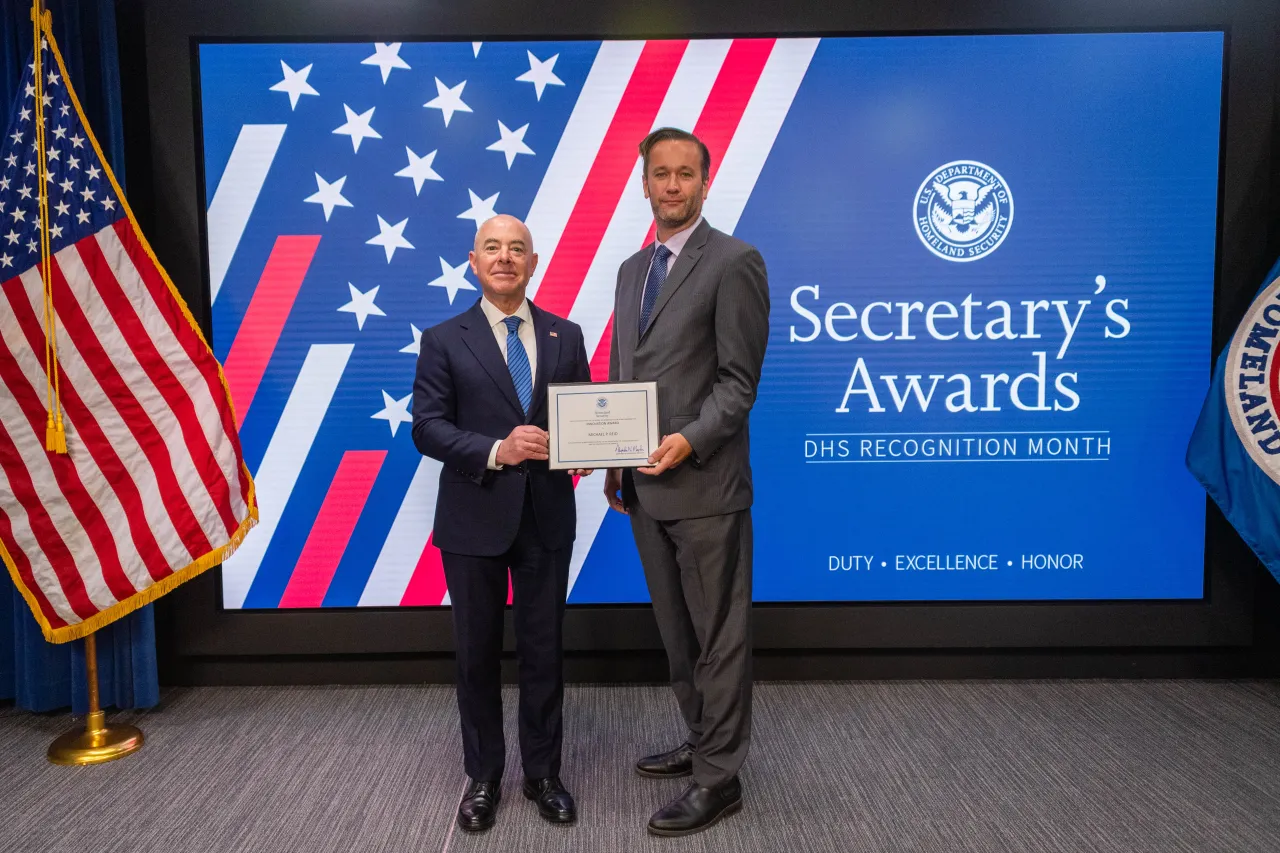 Image: Secretary's Innovation Award, Michael P. Reid
