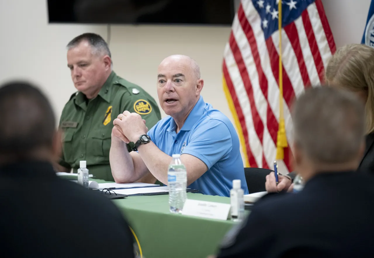 Image: DHS Secretary Alejandro Mayorkas Participates in Law Enforcement Roundtable (006)