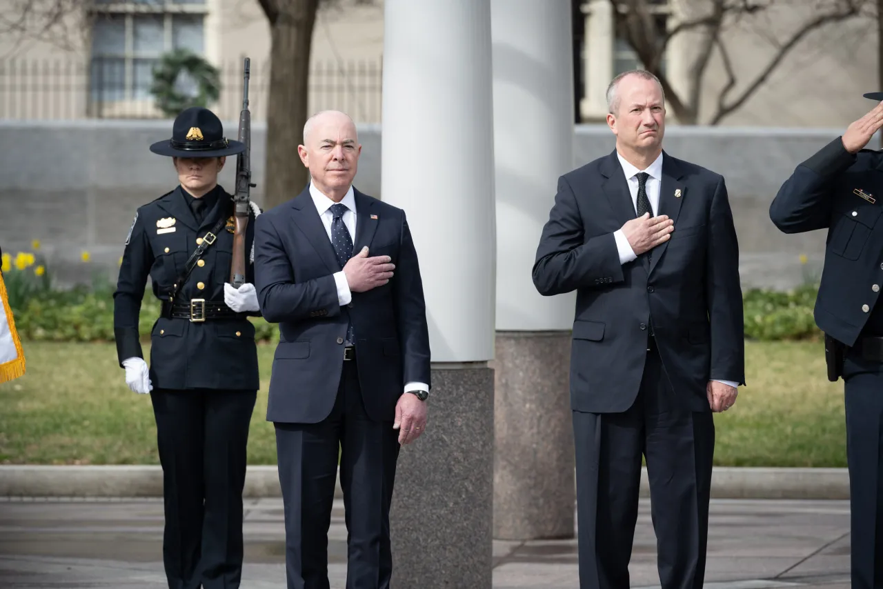 Image: DHS Secretary Alejandro Mayorkas Gives Remarks at NTEU Wreath Laying Ceremony (058)