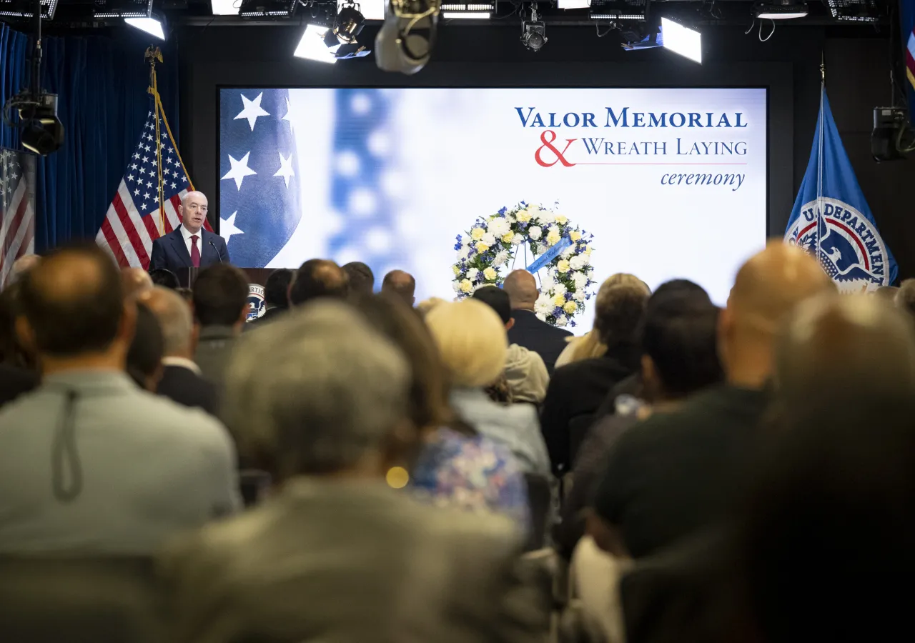 Image: DHS Secretary Alejandro Mayorkas Participates in ICE Police Week Ceremony (022)