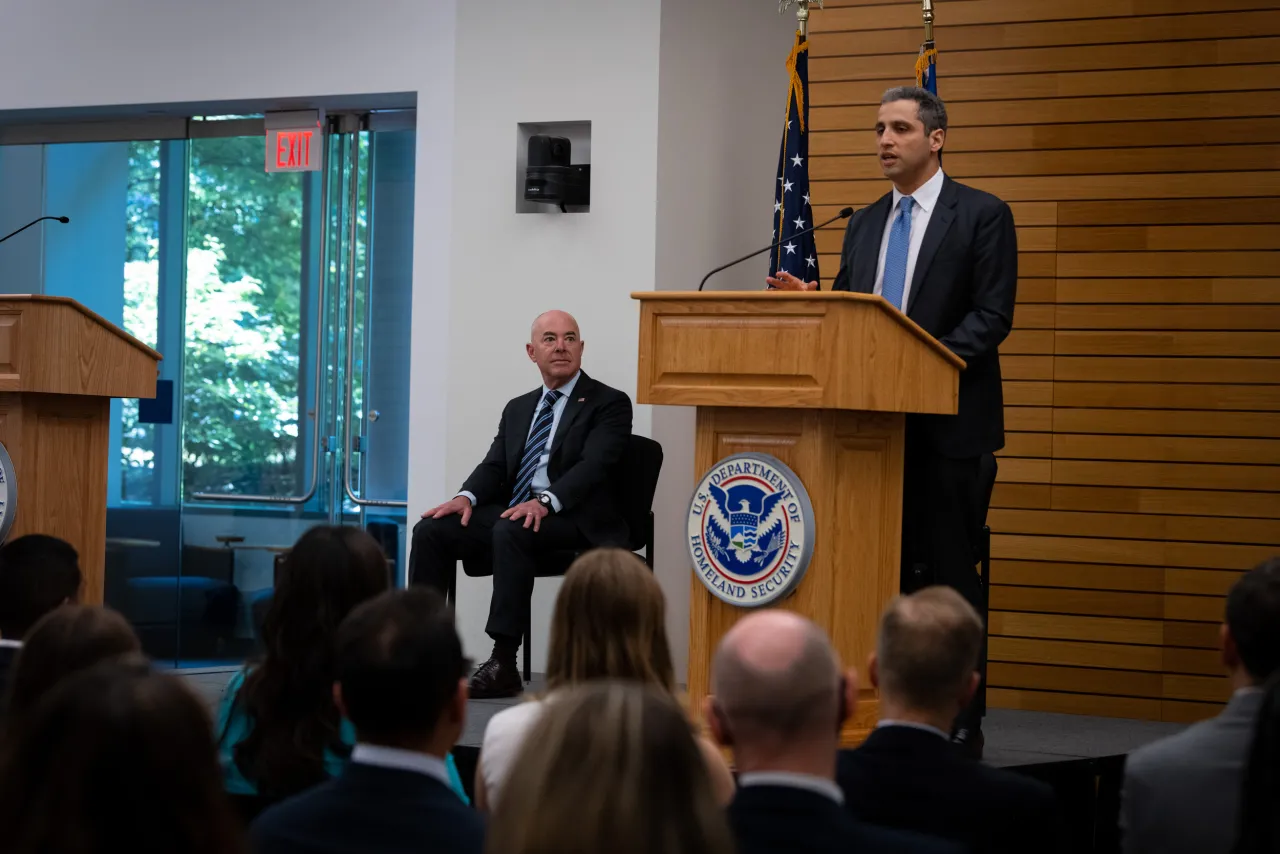 Image: DHS Secretary Alejandro Mayorkas Participates in Strategy, Policy, and Plans Town Hall (004)