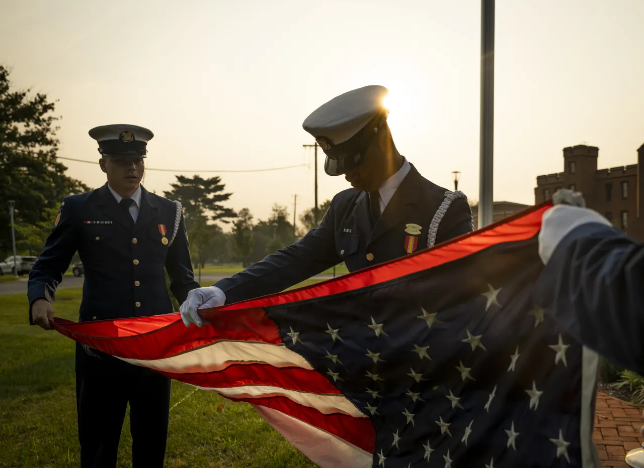 Image: U.S. Coast Guard Ceremonial Honor Guard Prepares for Ceremony (12)