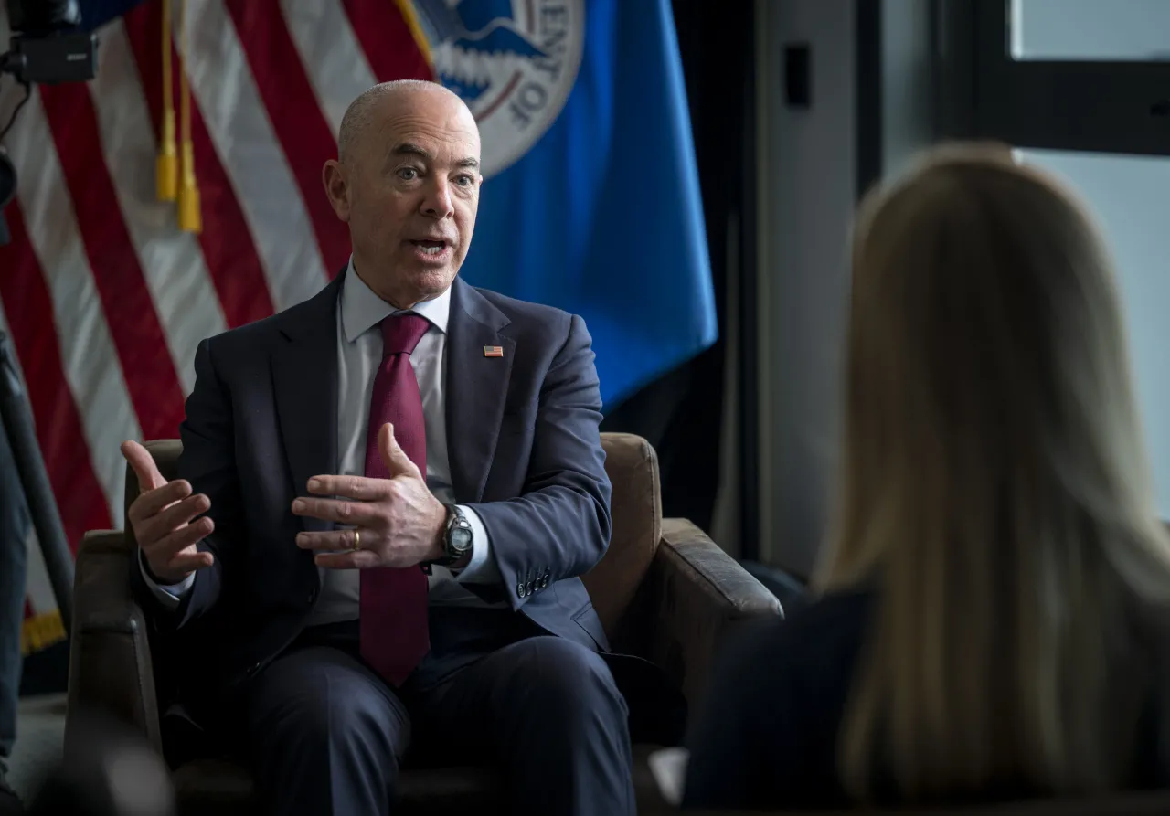 Image: DHS Secretary Alejandro Mayorkas Participates in a VICE News Interview (13)