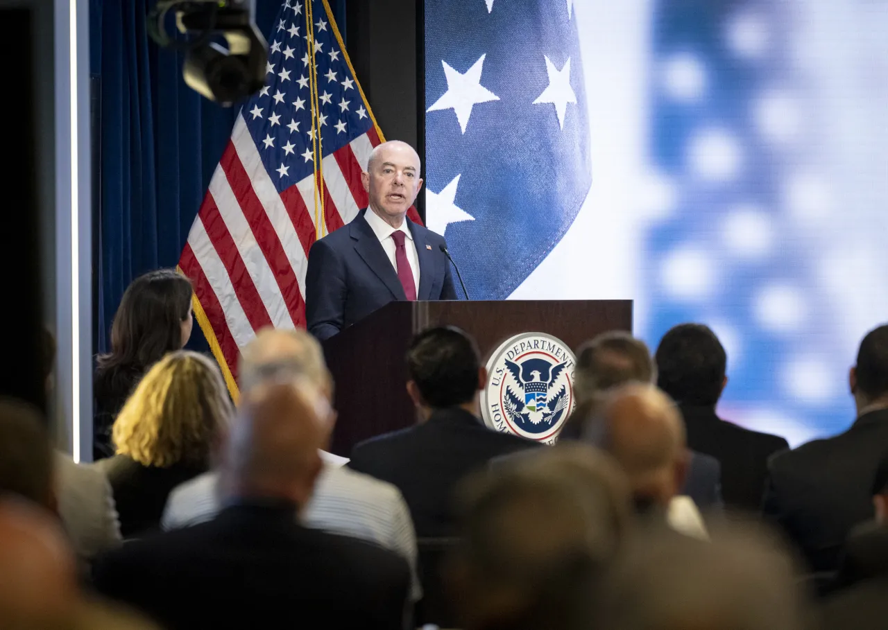 Image: DHS Secretary Alejandro Mayorkas Participates in ICE Police Week Ceremony (021)