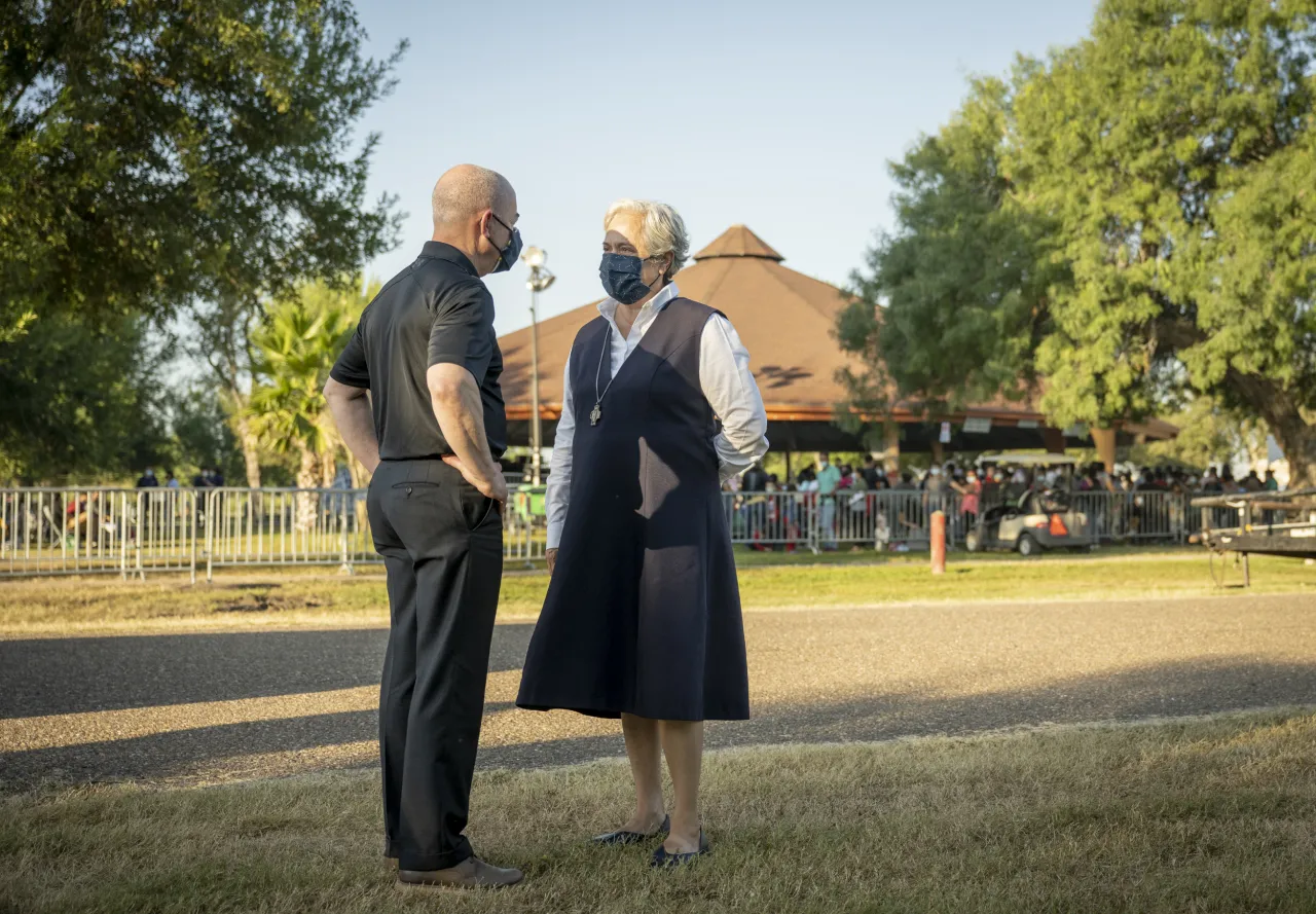 Image: DHS Secretary Alejandro Mayorkas Meets with Sister Norma (2)