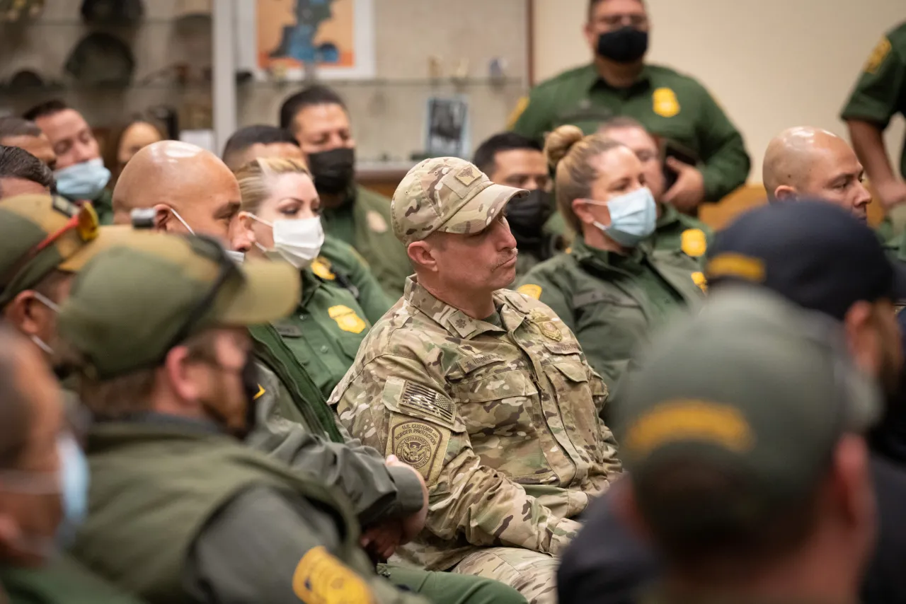 Image: DHS Secretary Alejandro Mayorkas Visits USBP El Paso Station (016)