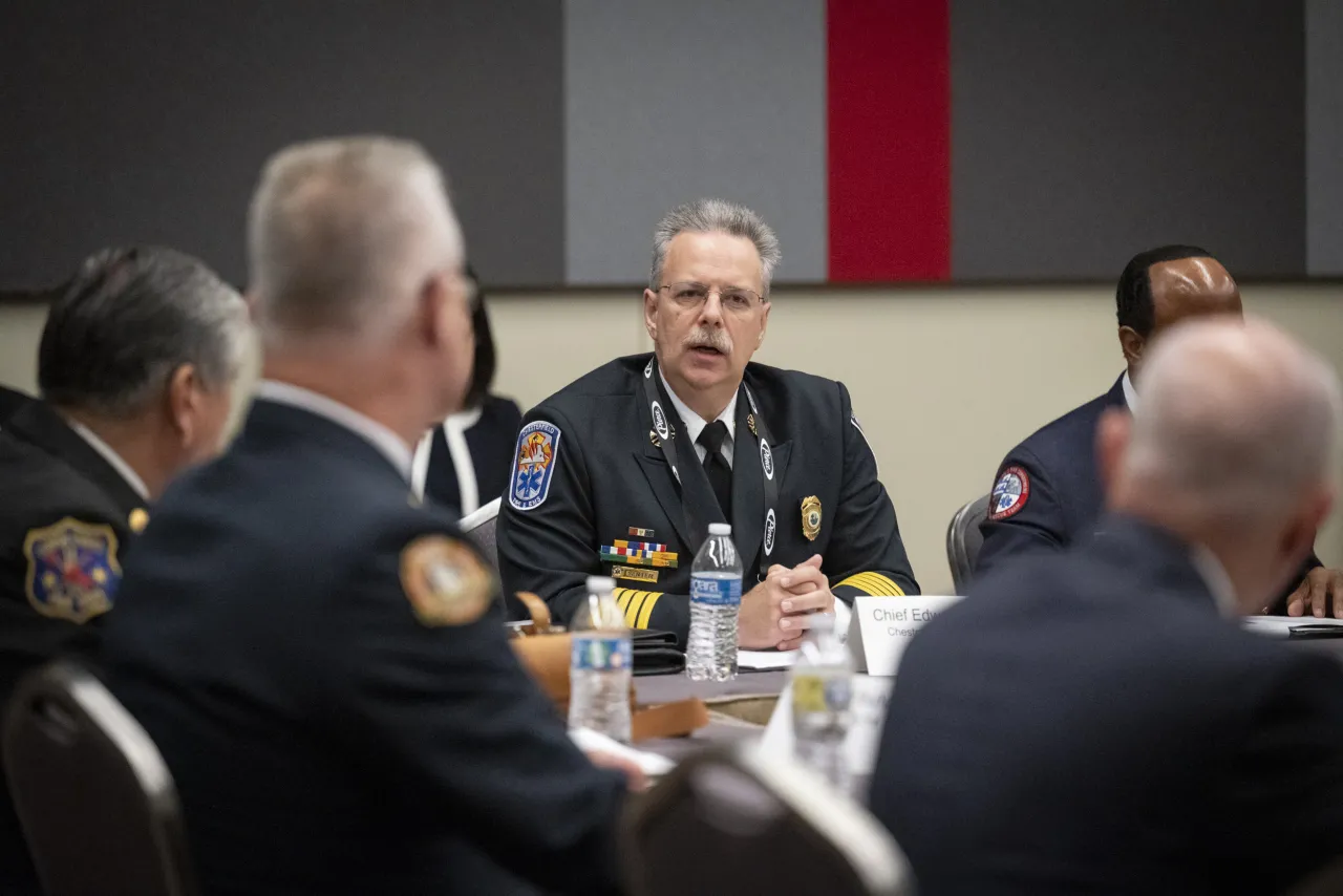 Image: DHS Secretary Alejandro Mayorkas Meets with International Association of Fire Chiefs Leadership (032)