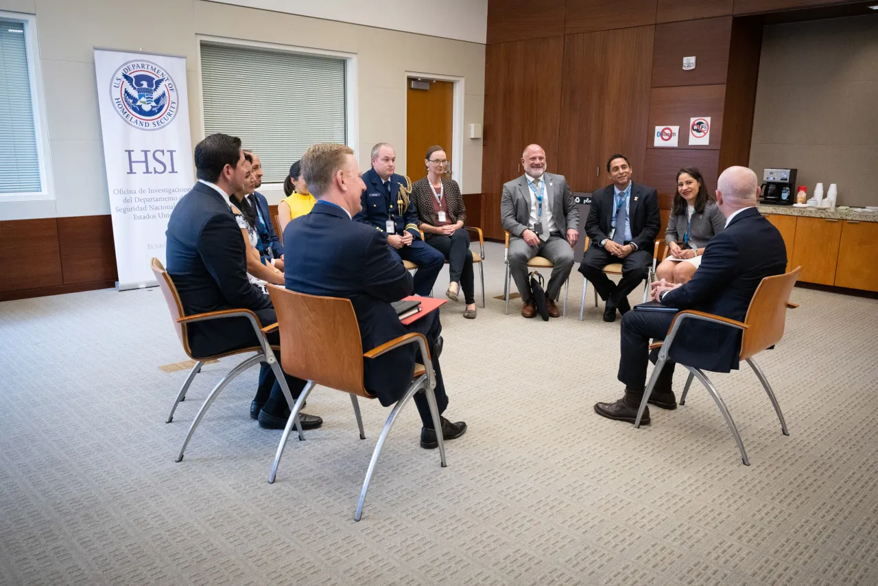 Image: DHS Secretary Alejandro Mayorkas Meets DHS Staff and Marine Detachment in Ecuador (031)