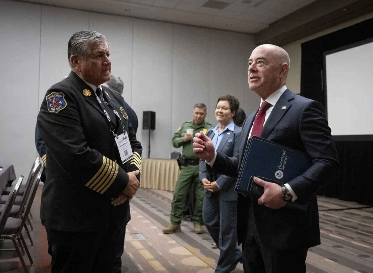 Image: DHS Secretary Alejandro Mayorkas Meets with International Association of Fire Chiefs Leadership (024)