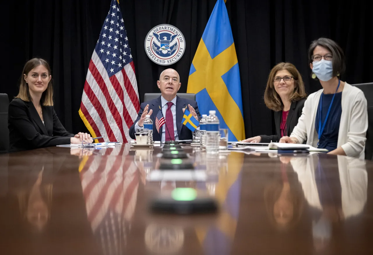 Image: DHS Secretary Alejandro Mayorkas Meeting with Mikael Damberg (10)