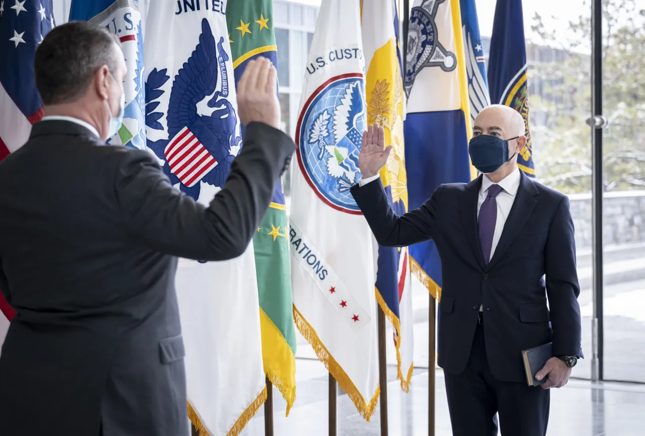 Image: Alejandro Mayorkas Sworn in as Secretary of Homeland Security