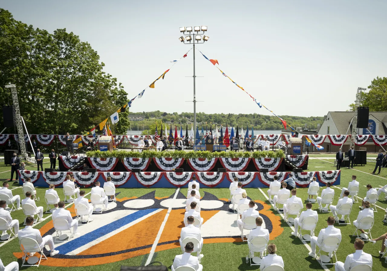 Image: DHS Secretary Alejandro Mayorkas Participates in the USCG Academy Graduation Ceremony (20)