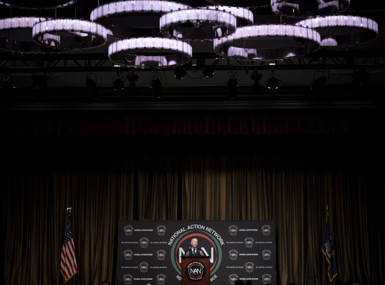 Image: DHS Secretary Alejandro Mayorkas Delivers Remarks to National Action Network (013)