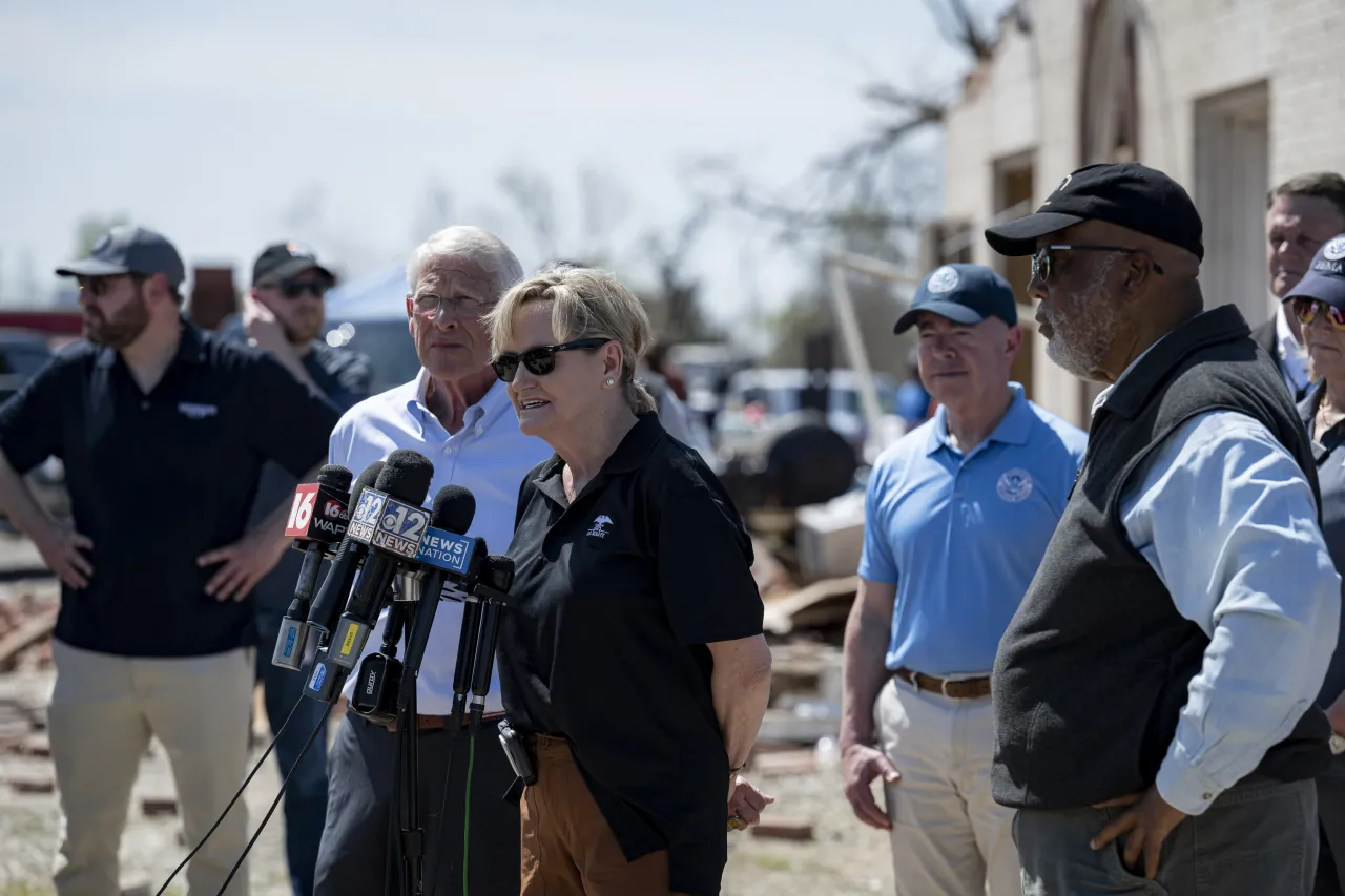 Image: DHS Secretary Alejandro Mayorkas Visits Rolling Fork, Mississippi  (077)