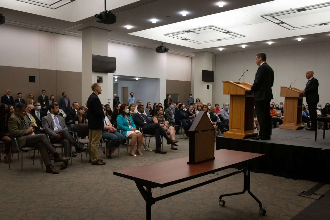 Image: DHS Secretary Alejandro Mayorkas Participates in Strategy, Policy, and Plans Town Hall (018)