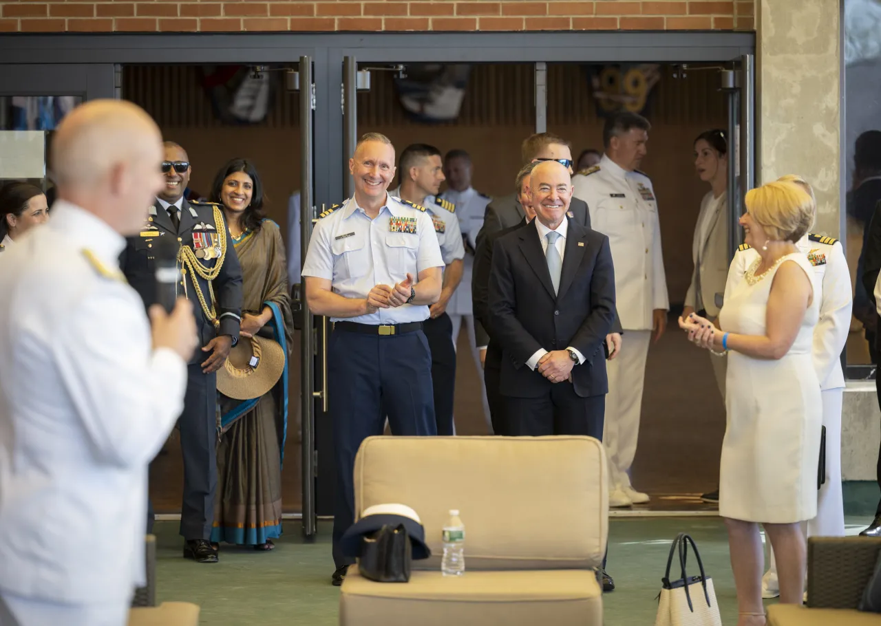 Image: DHS Secretary Alejandro Mayorkas Participates in the USCG Academy Graduation Ceremony (13)