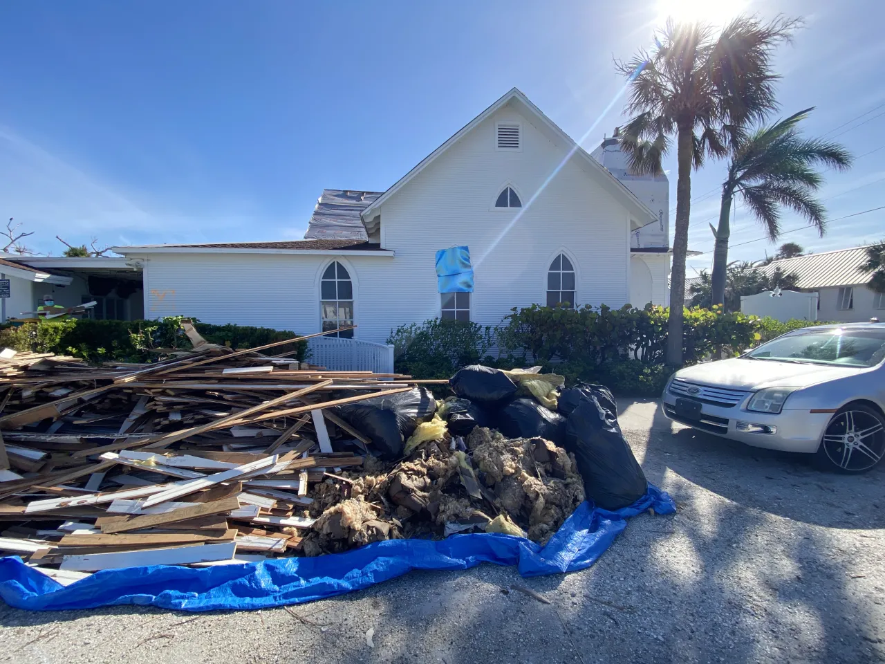 Image: First Baptist Church in Boca Grande Is Damaged in Hurricane Ian (2)