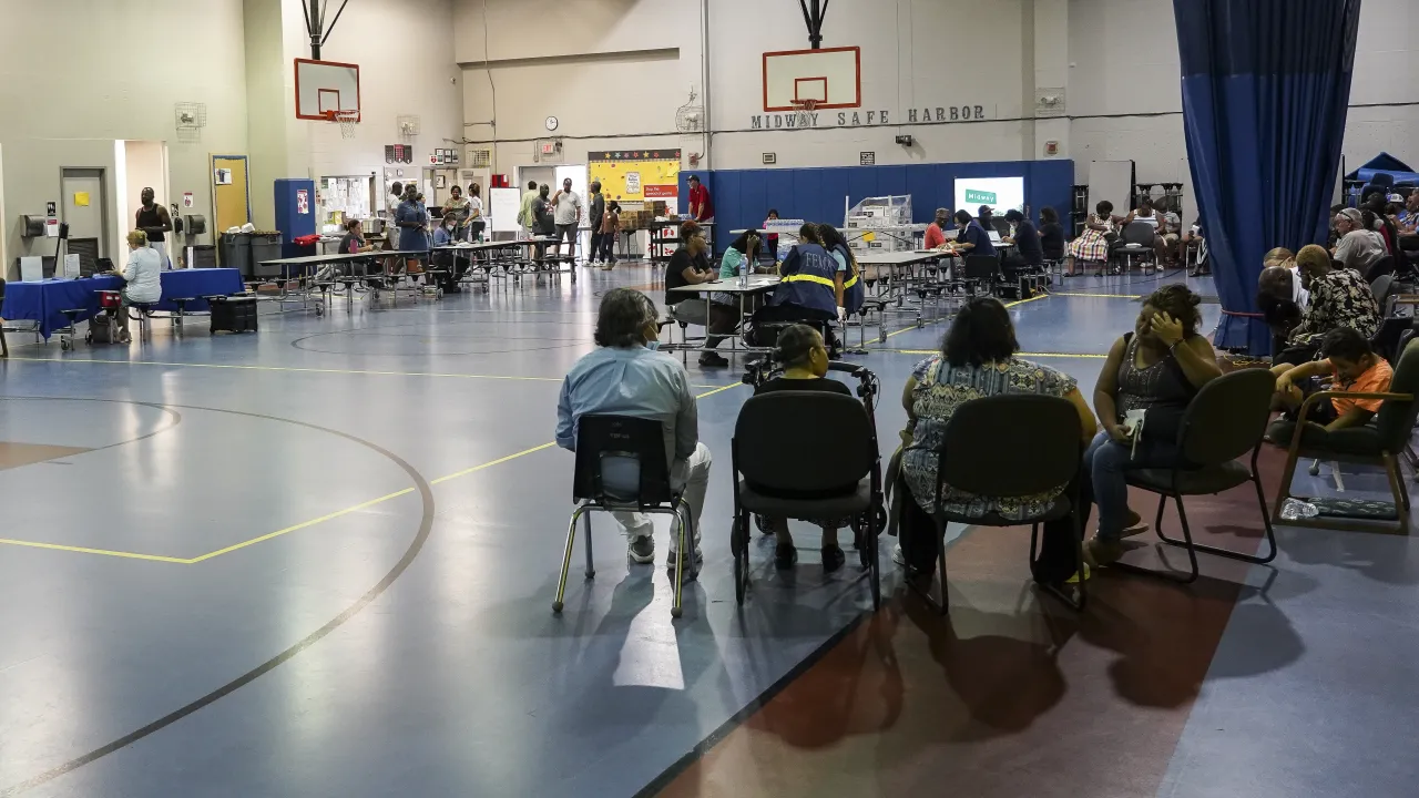 Image: FEMA Mobile Registration Intake Center at Midway Safe Harbor Center in Sanford (3)