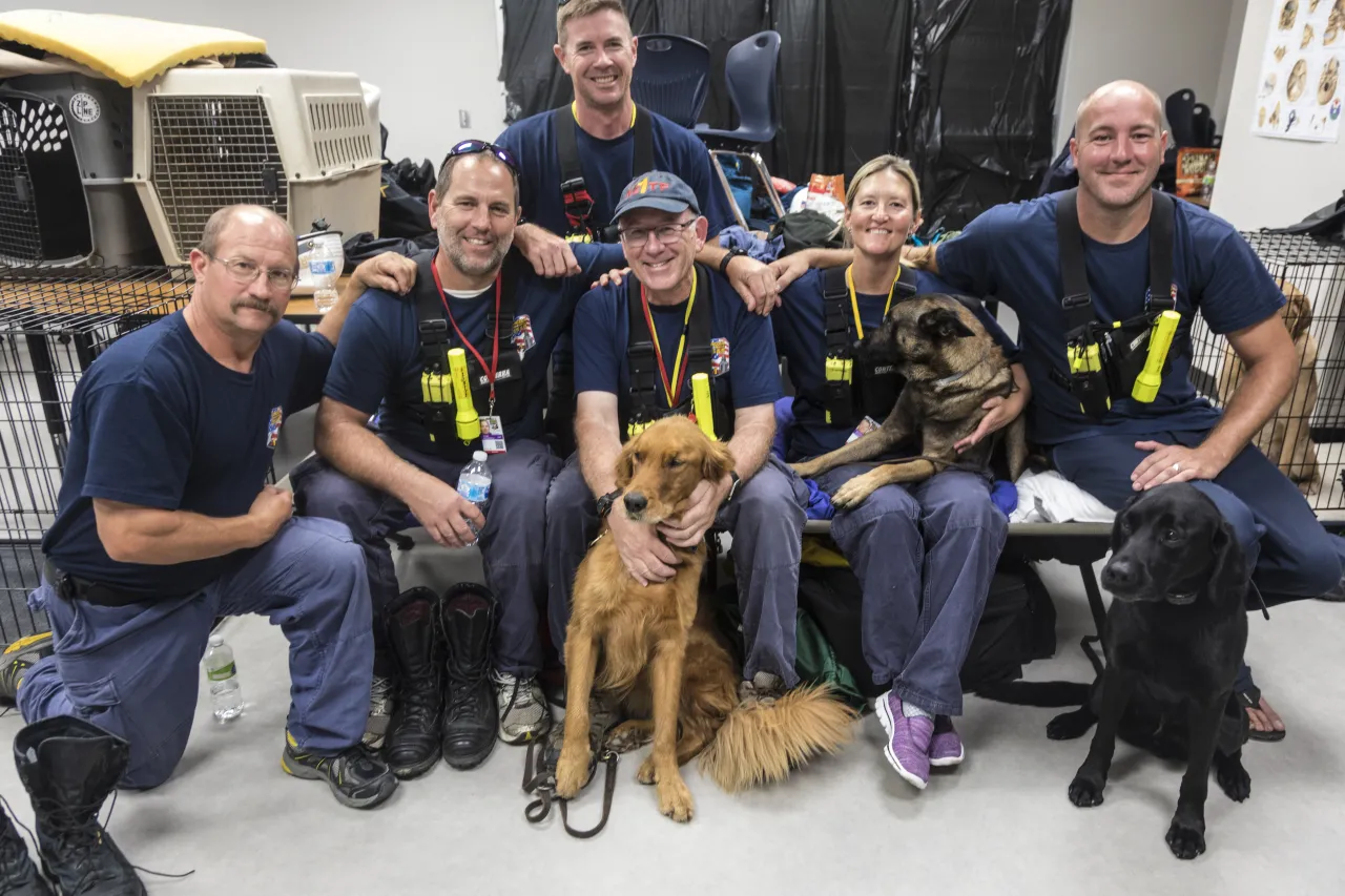 Image: FEMA Partners with Urban Search and Rescue Teams in Katy, Texas in Response to Hurricane Harvey