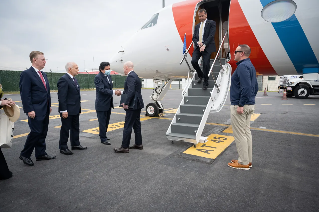 Image: DHS Secretary Alejandro Mayorkas Arrives in Quito, Ecuador (004)