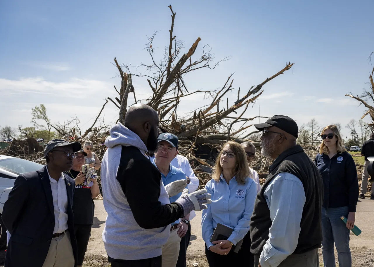 Image: DHS Secretary Alejandro Mayorkas Visits Rolling Fork, Mississippi  (044)