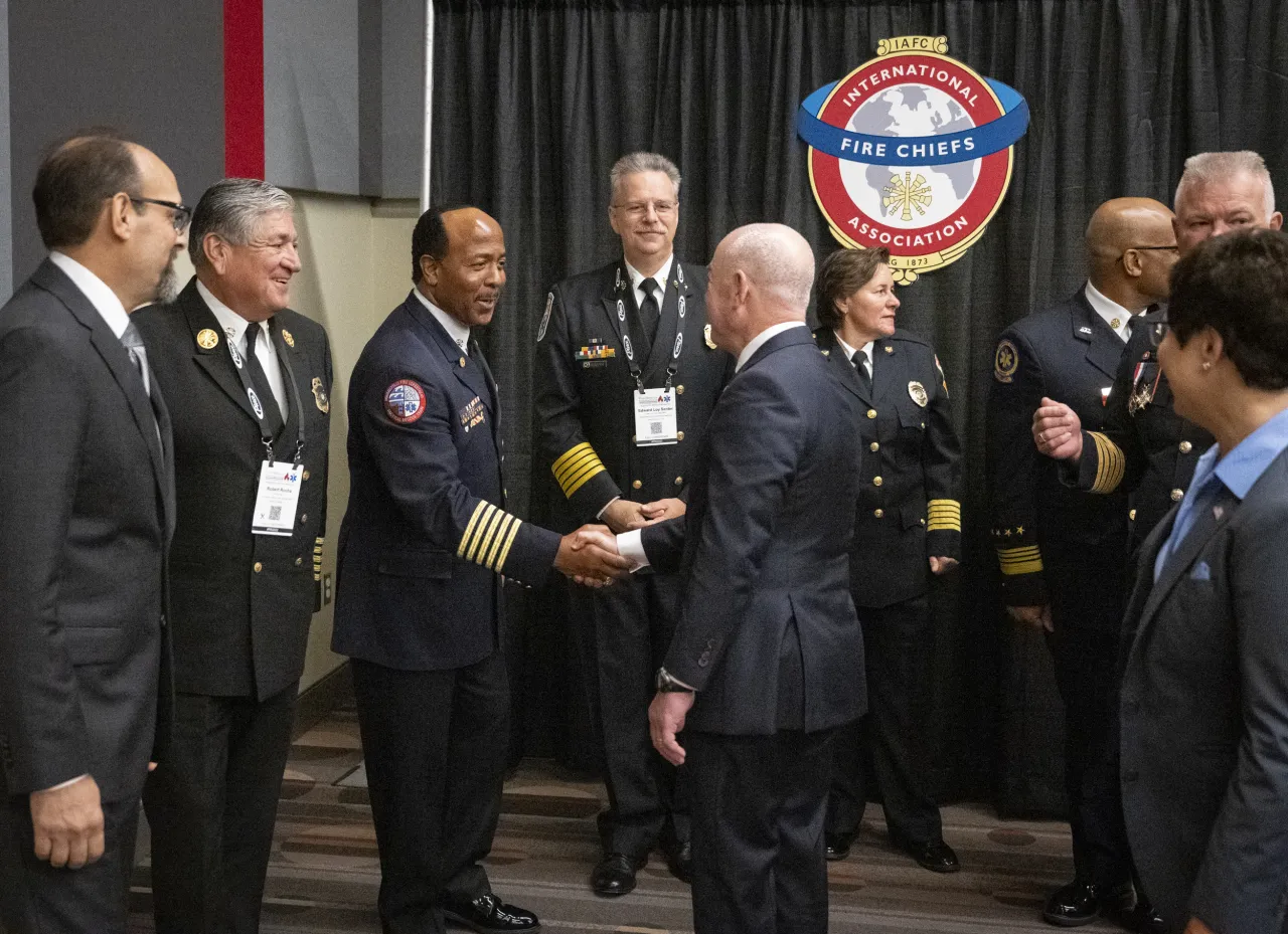 Image: DHS Secretary Alejandro Mayorkas Meets with International Association of Fire Chiefs Leadership (027)